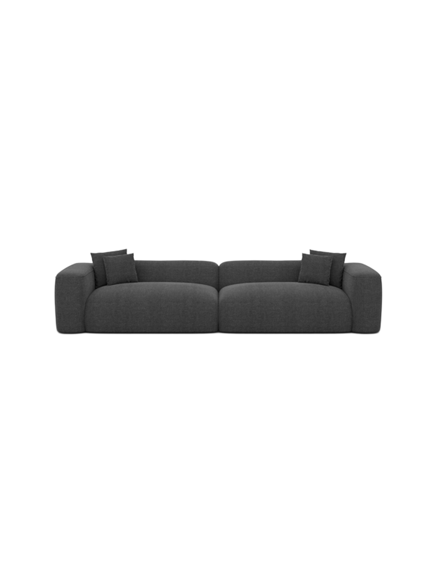 
4-Sitzer Design Sofa „CLevante“ mit Strukturstoff-Bezug - Strukturstoff Anthrazit