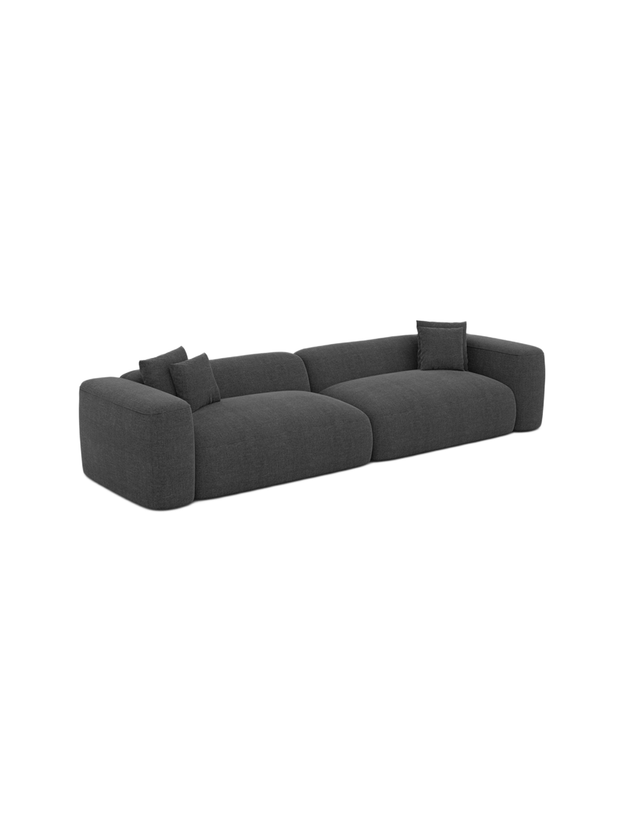 
4-Sitzer Design Sofa „CLevante“ mit Strukturstoff-Bezug - Strukturstoff Anthrazit