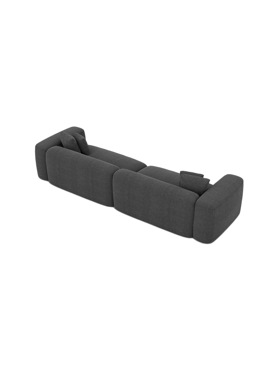 
4-Sitzer Design Sofa „CLevante“ mit Strukturstoff-Bezug - Strukturstoff Anthrazit