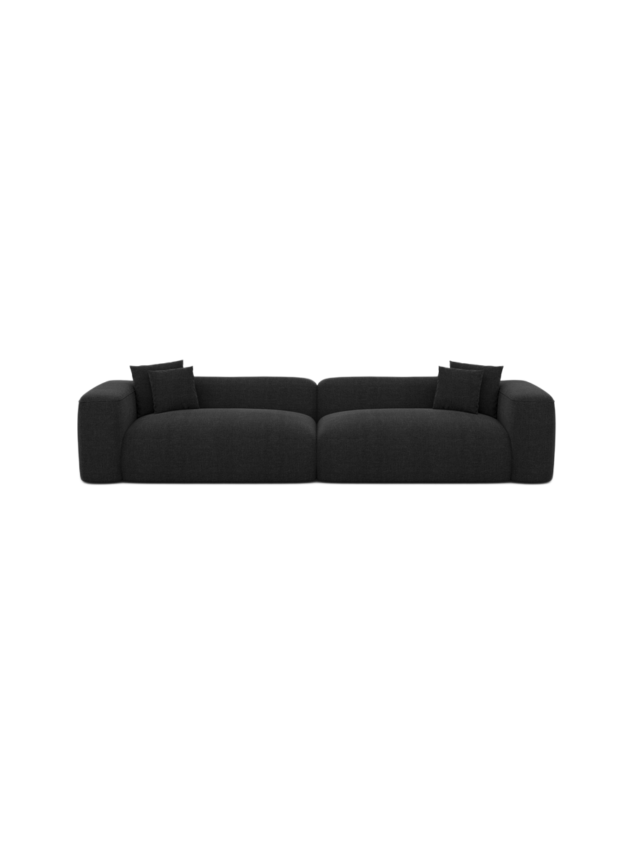 
4-Sitzer Design Sofa „CLevante“ mit Strukturstoff-Bezug - Strukturstoff Anthrazit