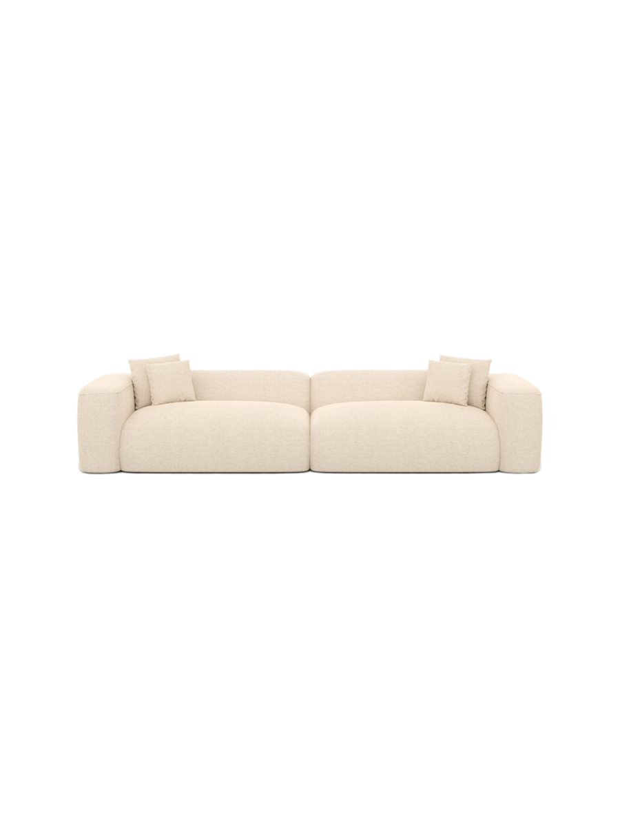 
4-Sitzer Design Sofa „CLevante“ mit Strukturstoff-Bezug - Strukturstoff Anthrazit