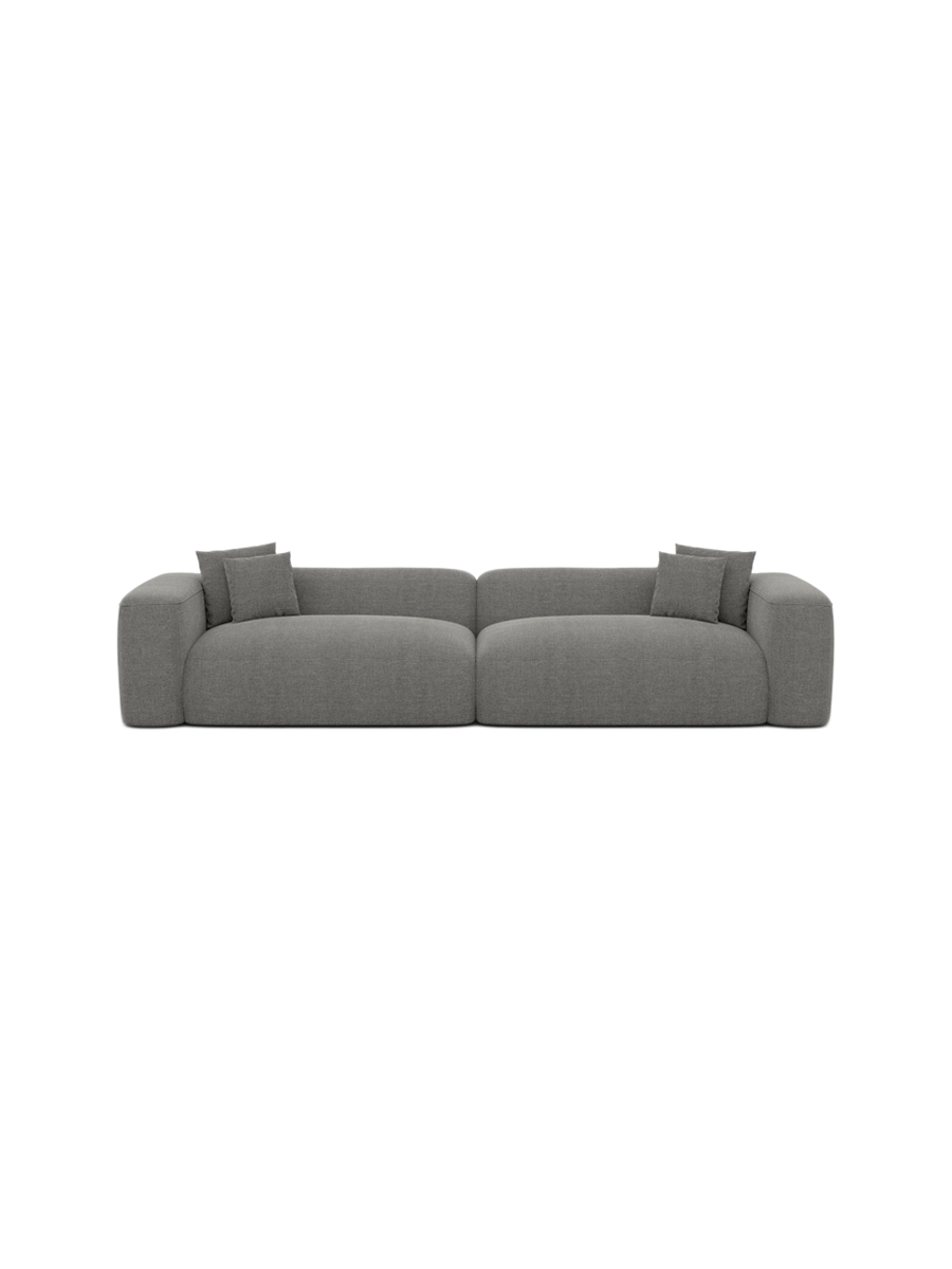 
4-Sitzer Design Sofa „CLevante“ mit Strukturstoff-Bezug - Strukturstoff Anthrazit