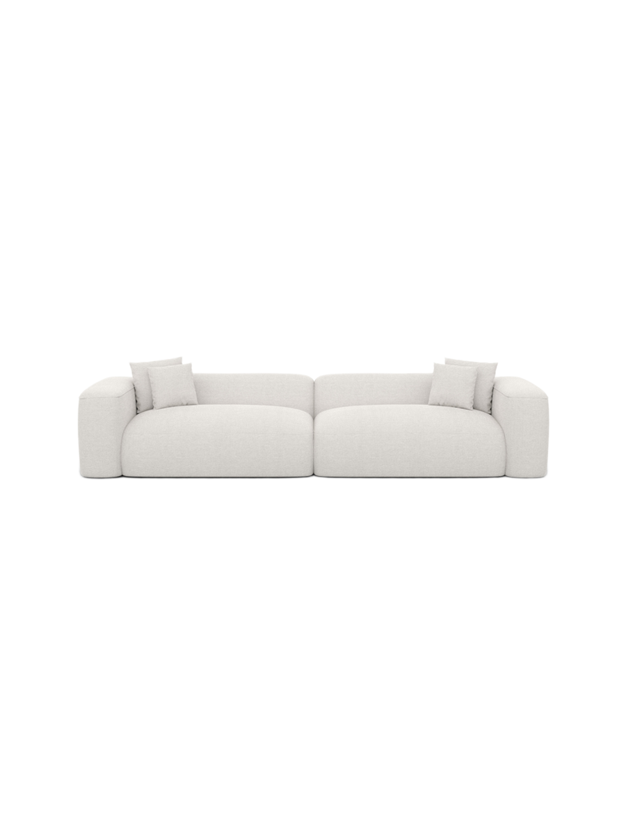 
4-Sitzer Design Sofa „CLevante“ mit Strukturstoff-Bezug - Strukturstoff Anthrazit