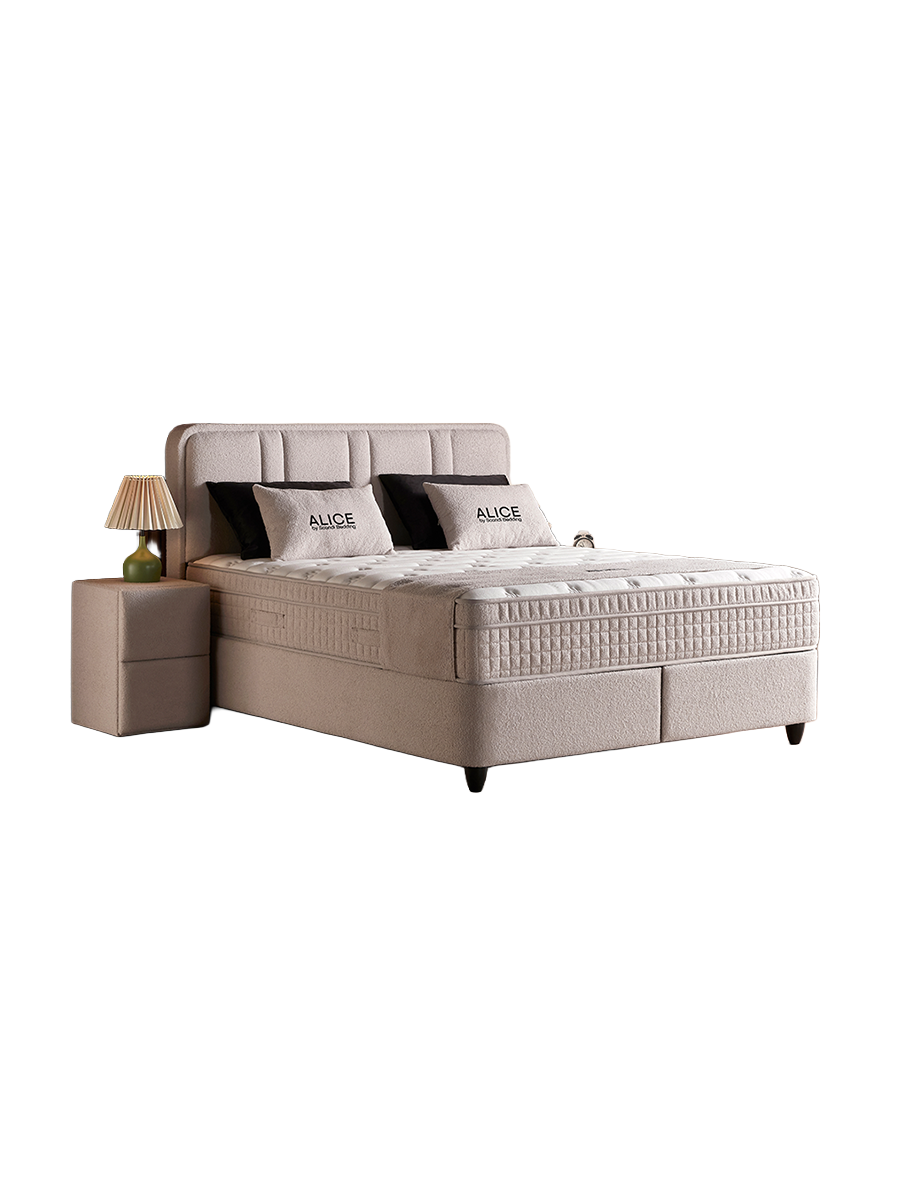 
Premium Box Spring Bed "Alice" incl. Mattress & Topper - Without accessories / Mattress size: 140 x 200 cm