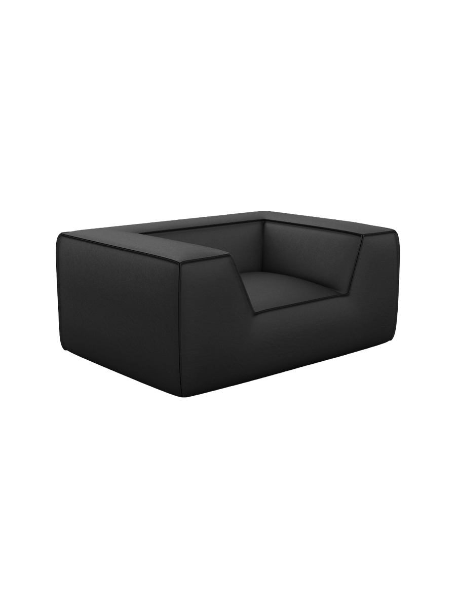 
Echtleder Design Loungesessel Sofa „Lorenza“ - Echtleder Beige