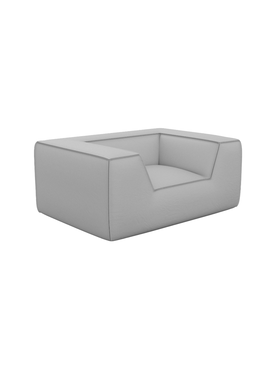 
Echtleder Design Loungesessel Sofa „Lorenza“ - Echtleder Beige