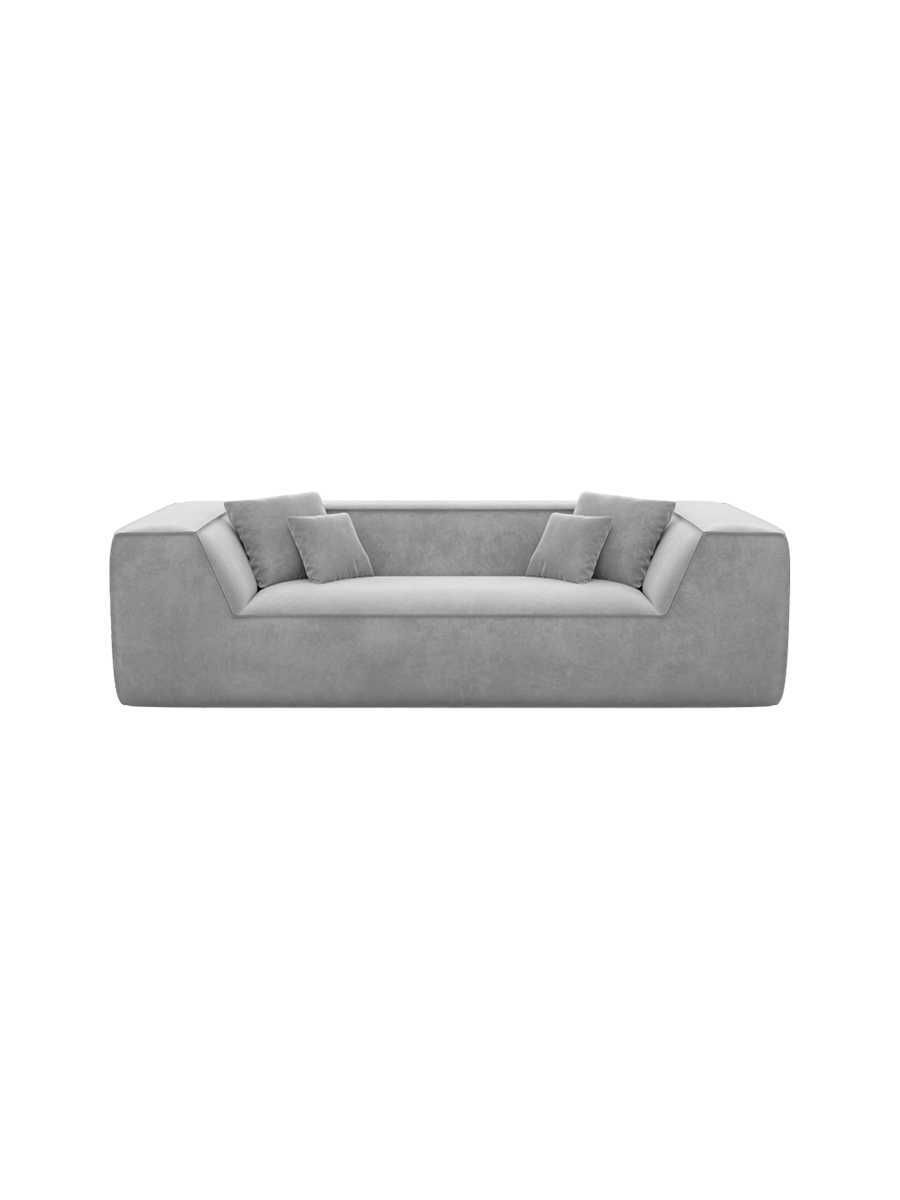 
3-Sitzer Design Sofa „Lorenza“ mit Samtbezug - Samtbezug Königsblau