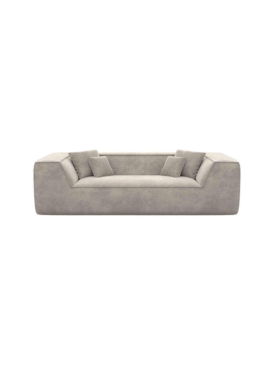
3-Sitzer Design Sofa „Lorenza“ mit Samtbezug - Samtbezug Königsblau
