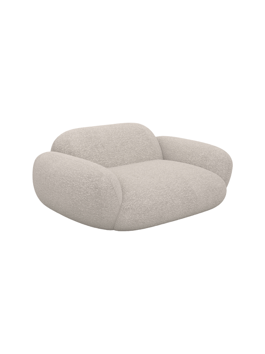 
Design Loungesessel „Alma“ mit Bouclé-Bezug - Bouclé Graphit