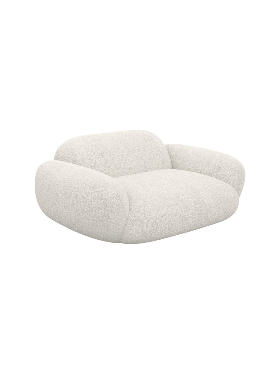 
Design Loungesessel „Alma“ mit Bouclé-Bezug - Bouclé Graphit