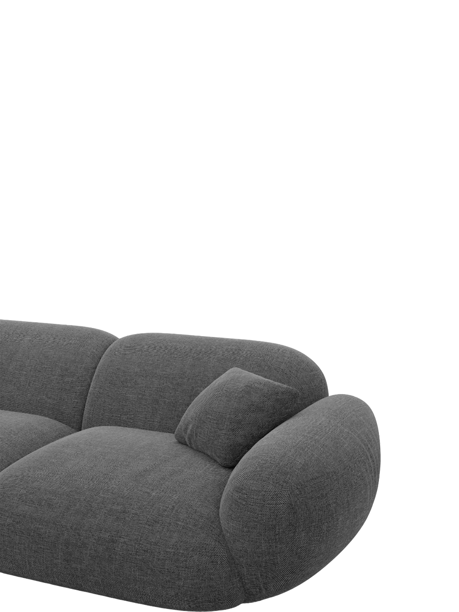 
Design Loungesessel „Levante“ mit Strukturstoff-Bezug - Strukturstoff Anthrazit