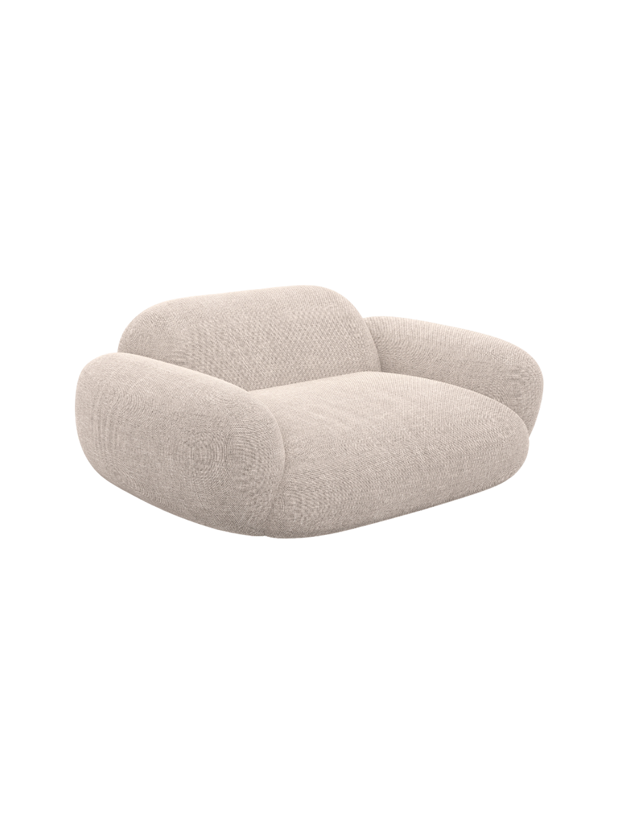 
Design Loungesessel „Levante“ mit Strukturstoff-Bezug - Strukturstoff Anthrazit