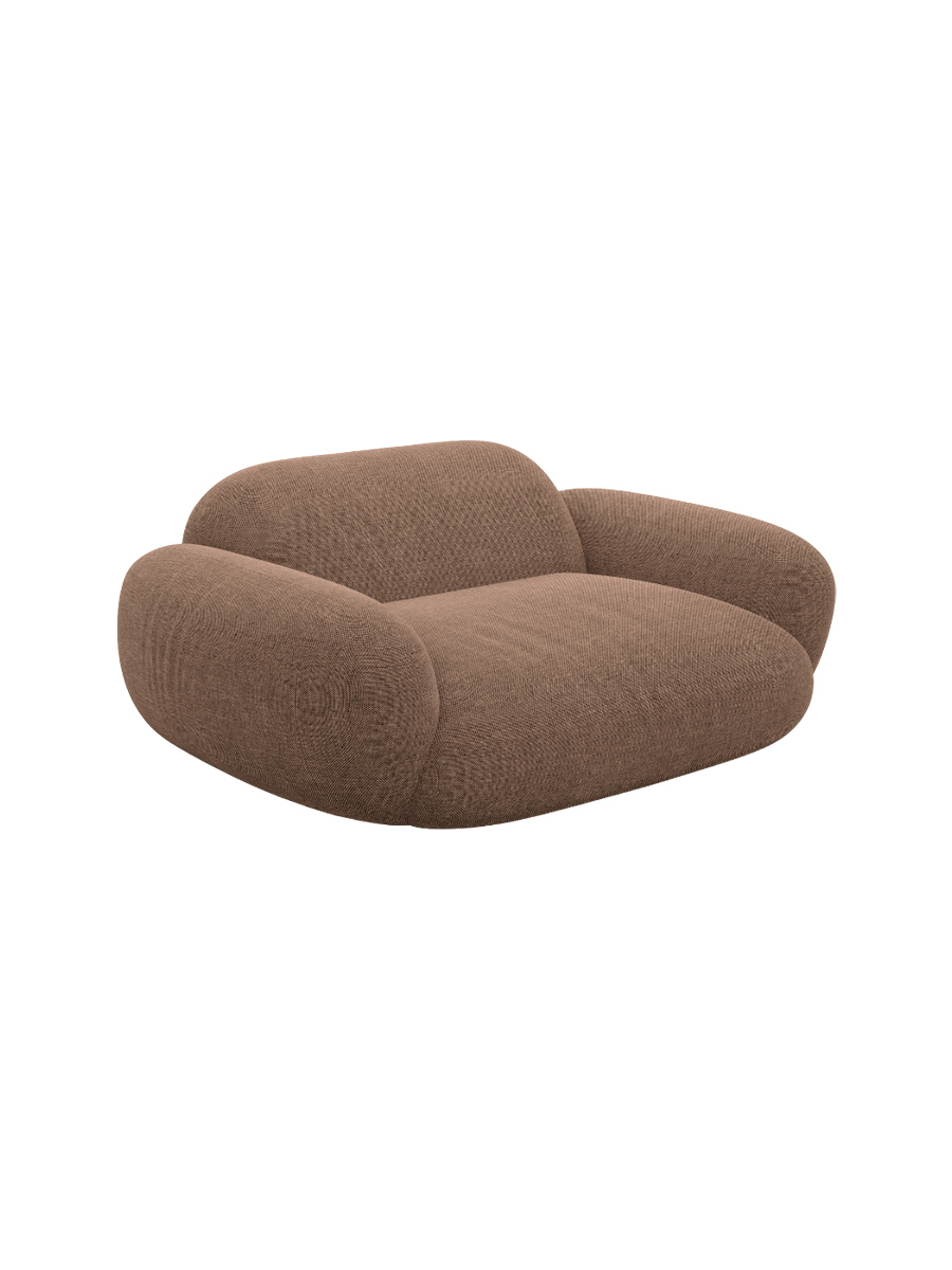 
Design Loungesessel „Levante“ mit Strukturstoff-Bezug - Strukturstoff Anthrazit