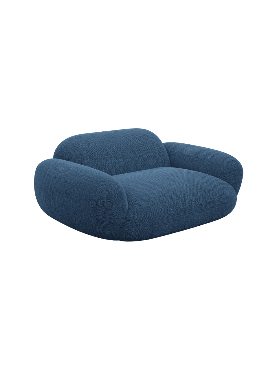 
Design Loungesessel „Levante“ mit Strukturstoff-Bezug - Strukturstoff Anthrazit