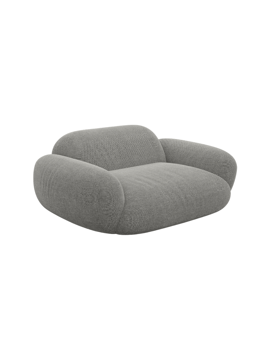 
Design Loungesessel „Levante“ mit Strukturstoff-Bezug - Strukturstoff Anthrazit