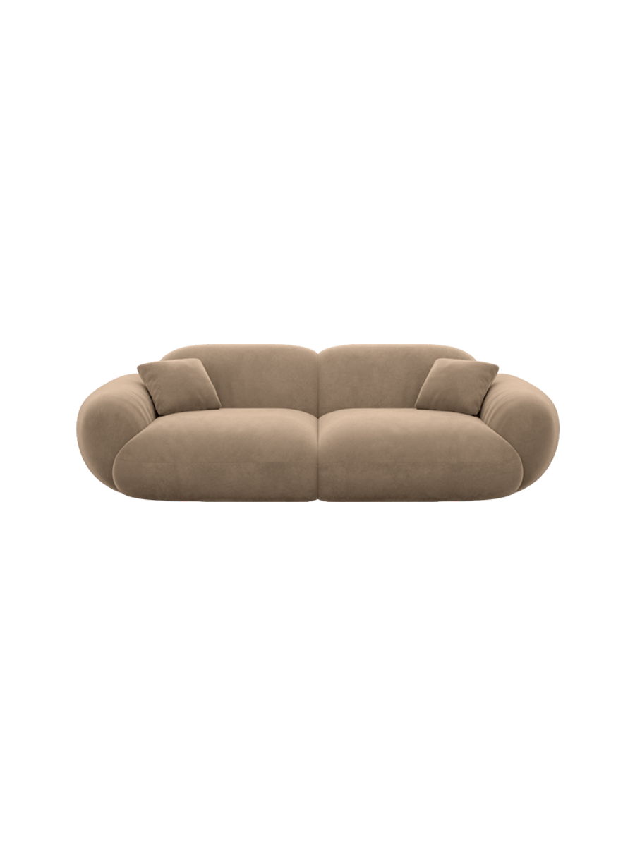 
2-seater designer sofa “Alma” with velvet upholstery - Velvet cover Royal Blue