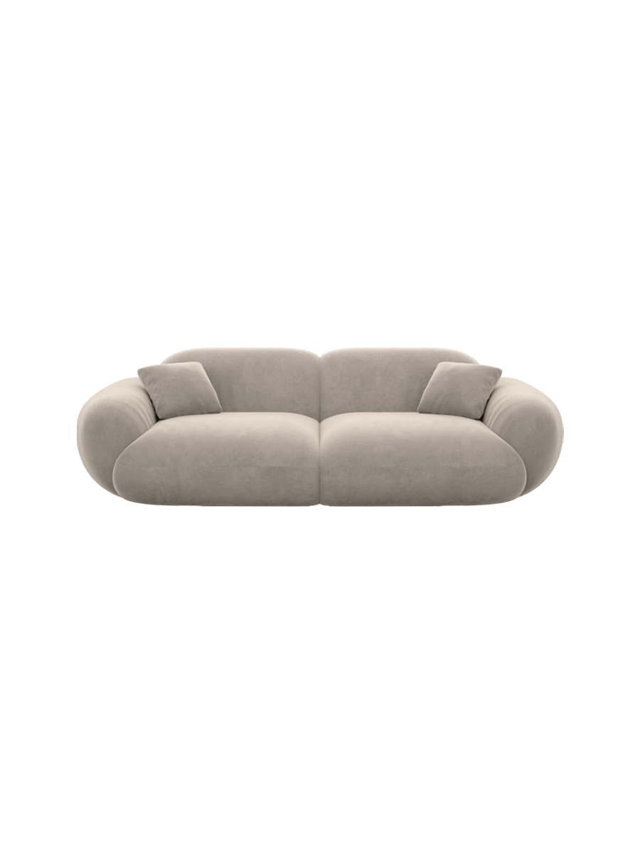 
2-seater designer sofa “Alma” with velvet upholstery - Velvet cover Royal Blue