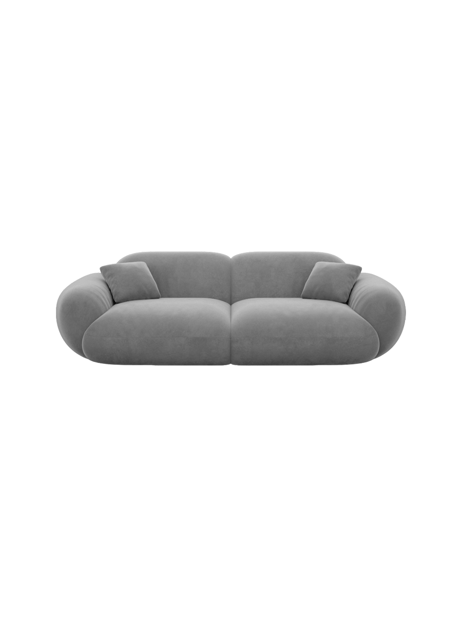 
2-seater designer sofa “Alma” with velvet upholstery - Velvet cover Royal Blue