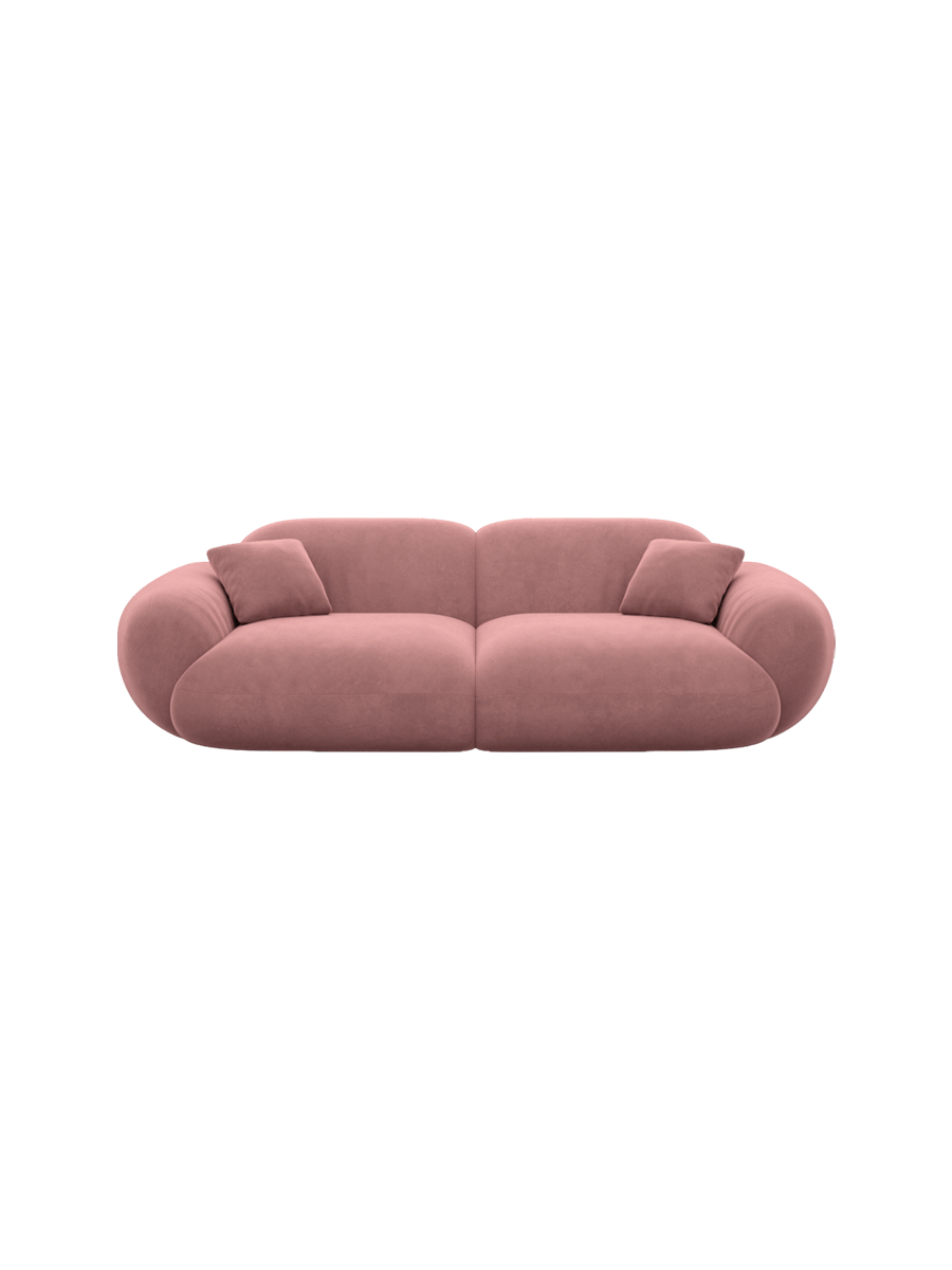 
2-seater designer sofa “Alma” with velvet upholstery - Velvet cover Royal Blue