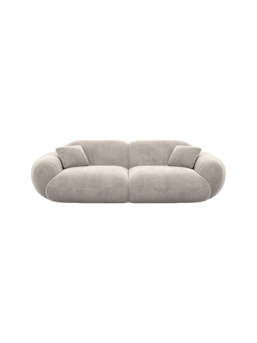 
2-seater designer sofa “Alma” with velvet upholstery - Velvet cover Royal Blue