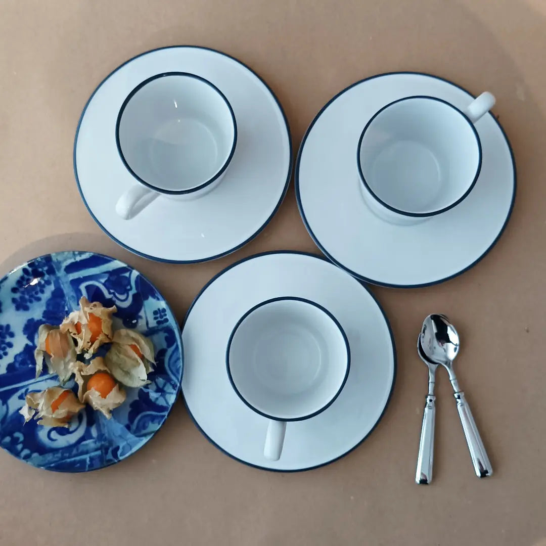 
Handmade tea & coffee mug "Beja" with saucer