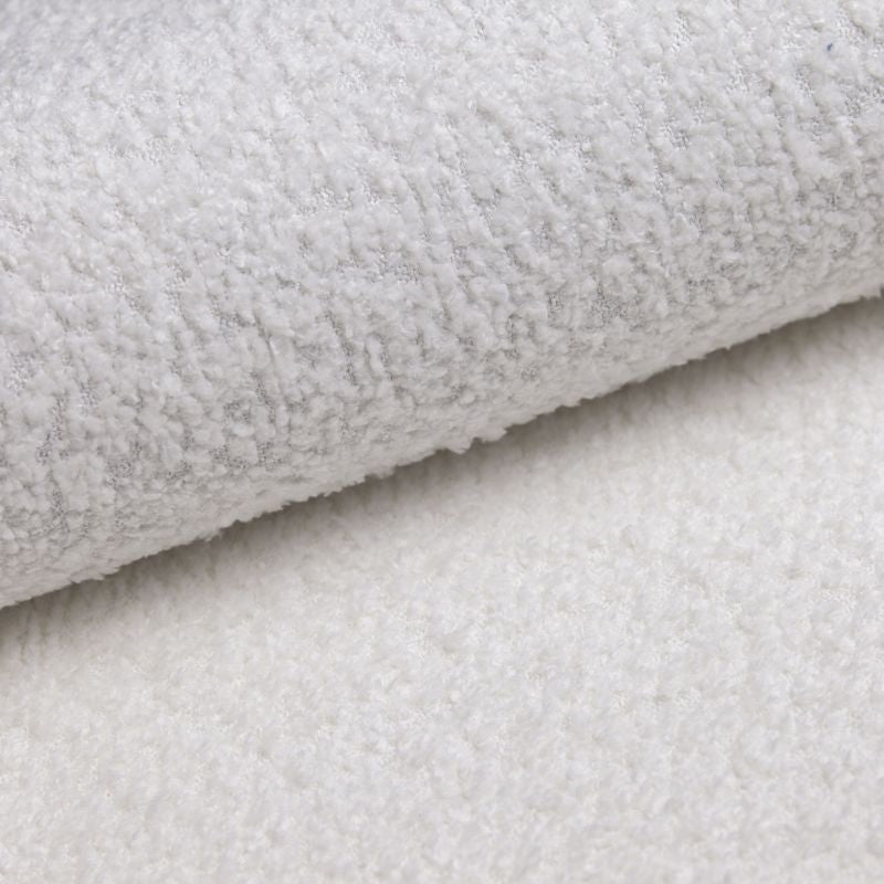 
Design Boxspringbett „Saudade“ mit Ablagefach, Bouclé Weiss - 140 x 200 cm