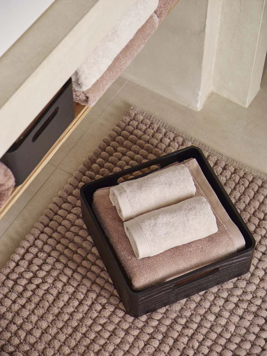 
Tappetino da bagno morbido «Axel» fatto a mano - Noce moscata - 60 x 100 cm