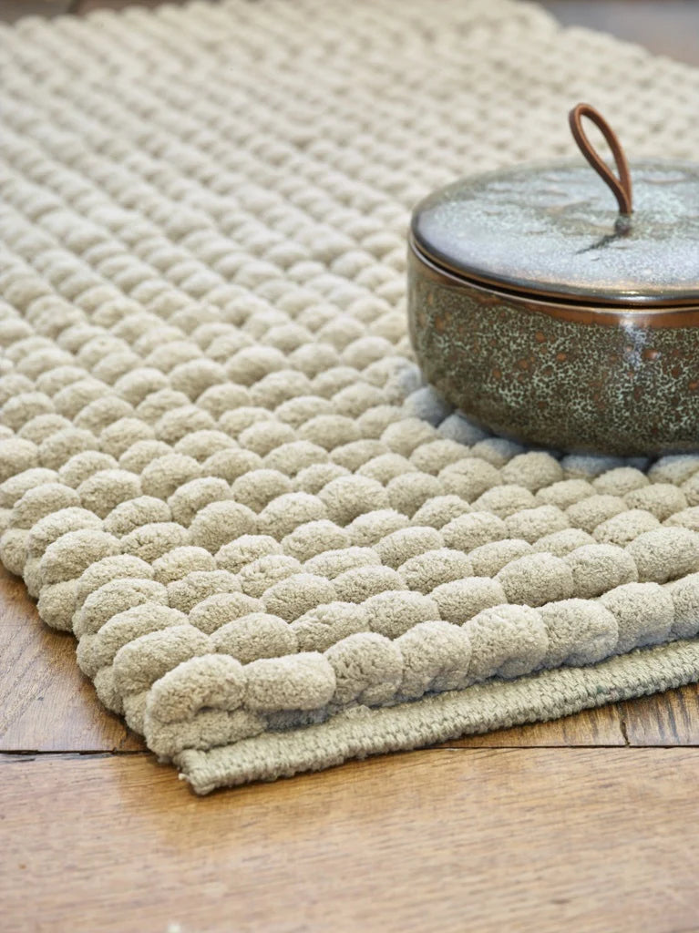 
Handmade, soft bath mat "Axel" - Linen - 60 x 100 cm