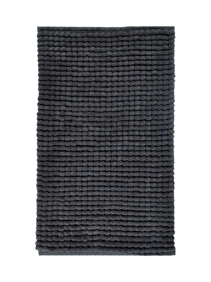 
Handmade, Soft Bath Mat "Axel" - Anthracite - 23.6 x 23.6 inches