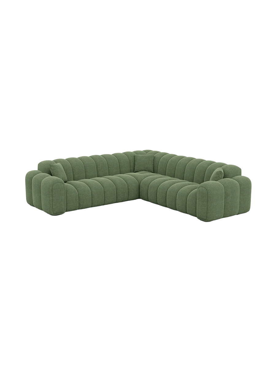 
5-Sitzer Design Ecksofa „Casamira“ mit Strukturstoff-Bezug - Strukturstoff Anthrazit
