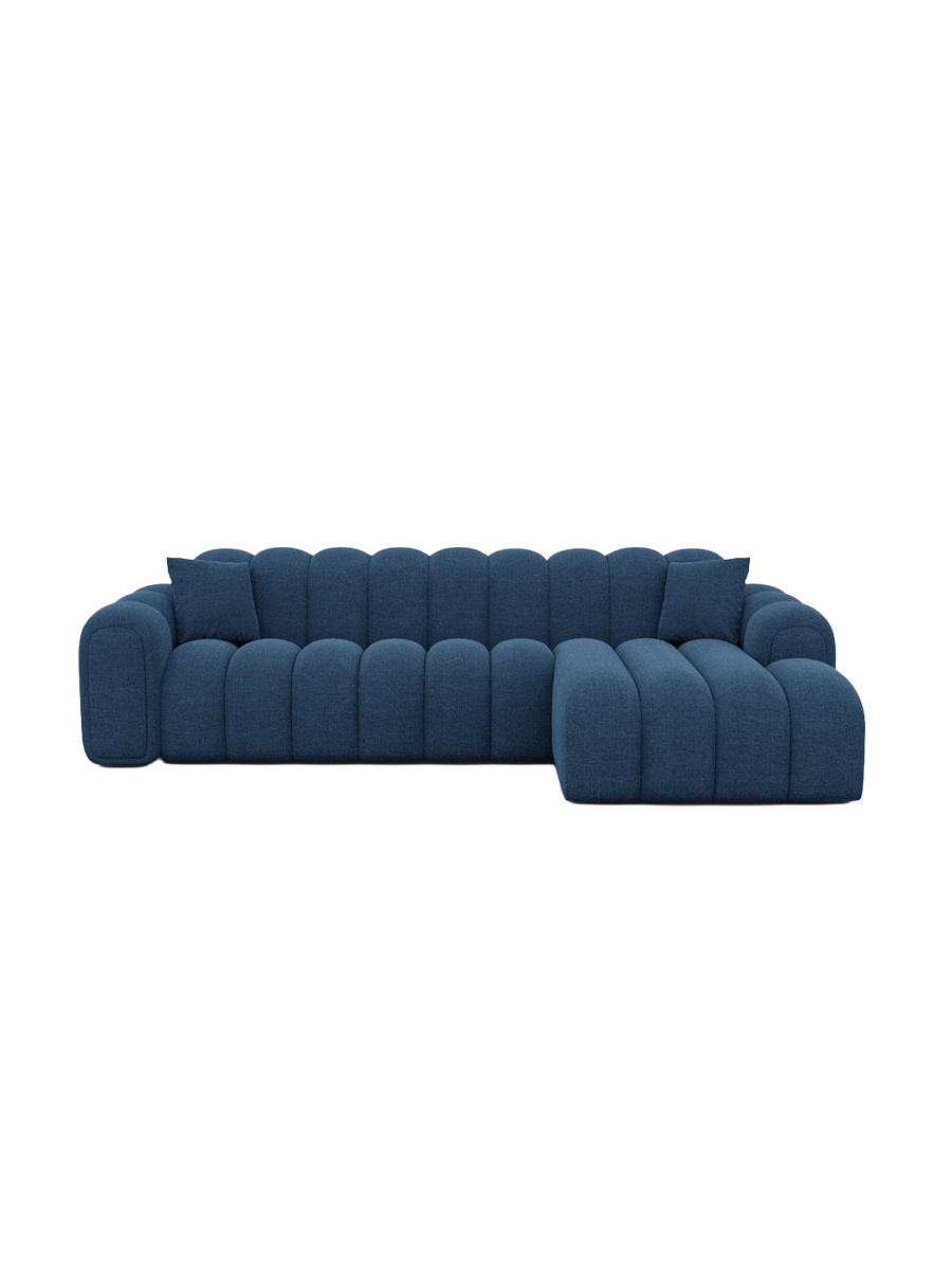 
4-Sitzer Design Ecksofa „Casamira“ mit Strukturstoff-Bezug - Strukturstoff Anthrazit / Eckteil links