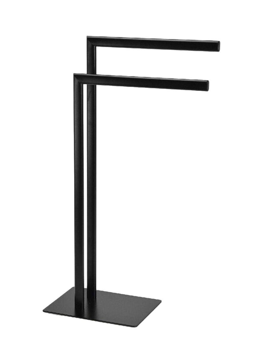
Matte black towel rail "Nero"
