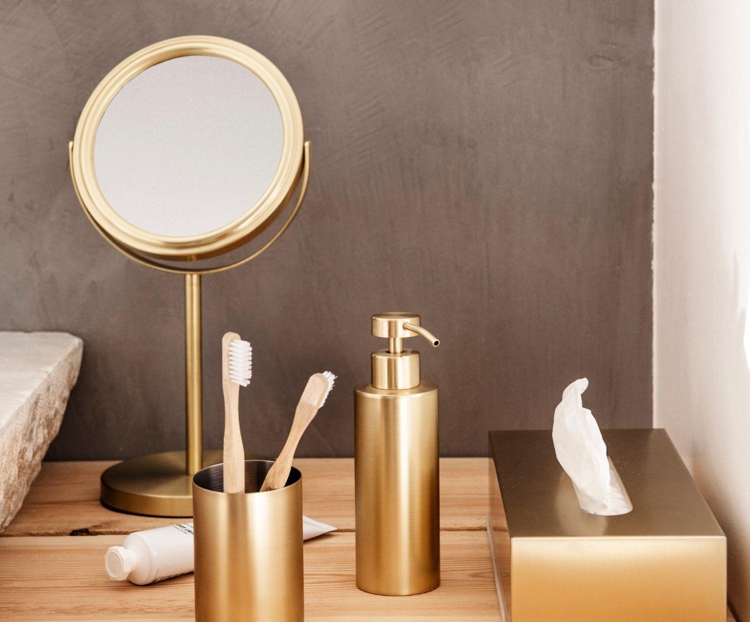 
"Devoter" brass soap dispenser