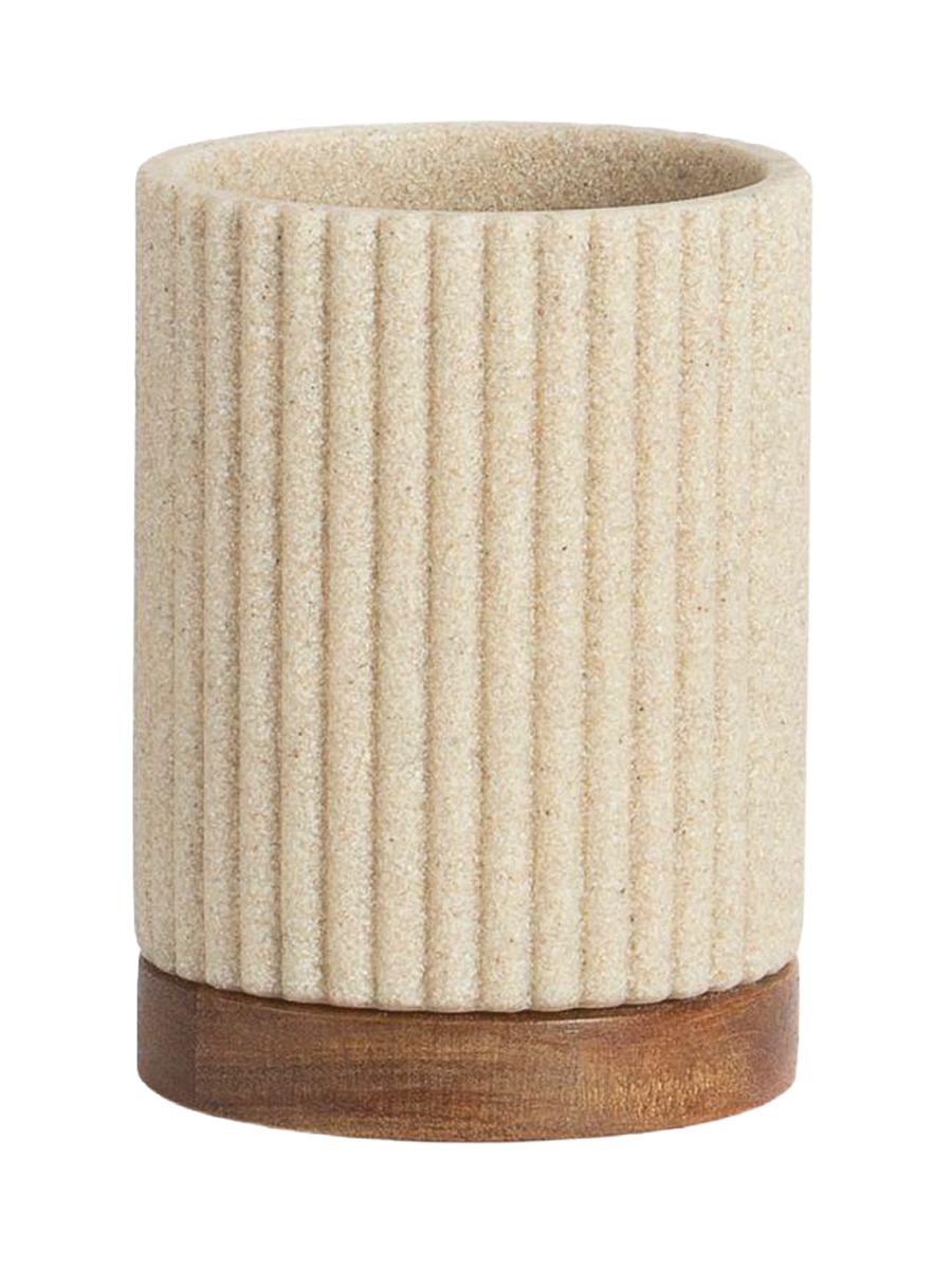 
Chic Toothbrush Tumbler "Fabian" - Beige