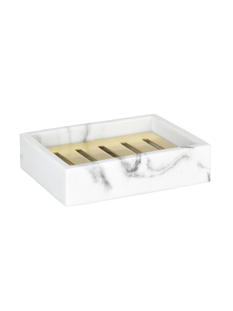 
Seifenschale „Solez“ mit Marmoroptik