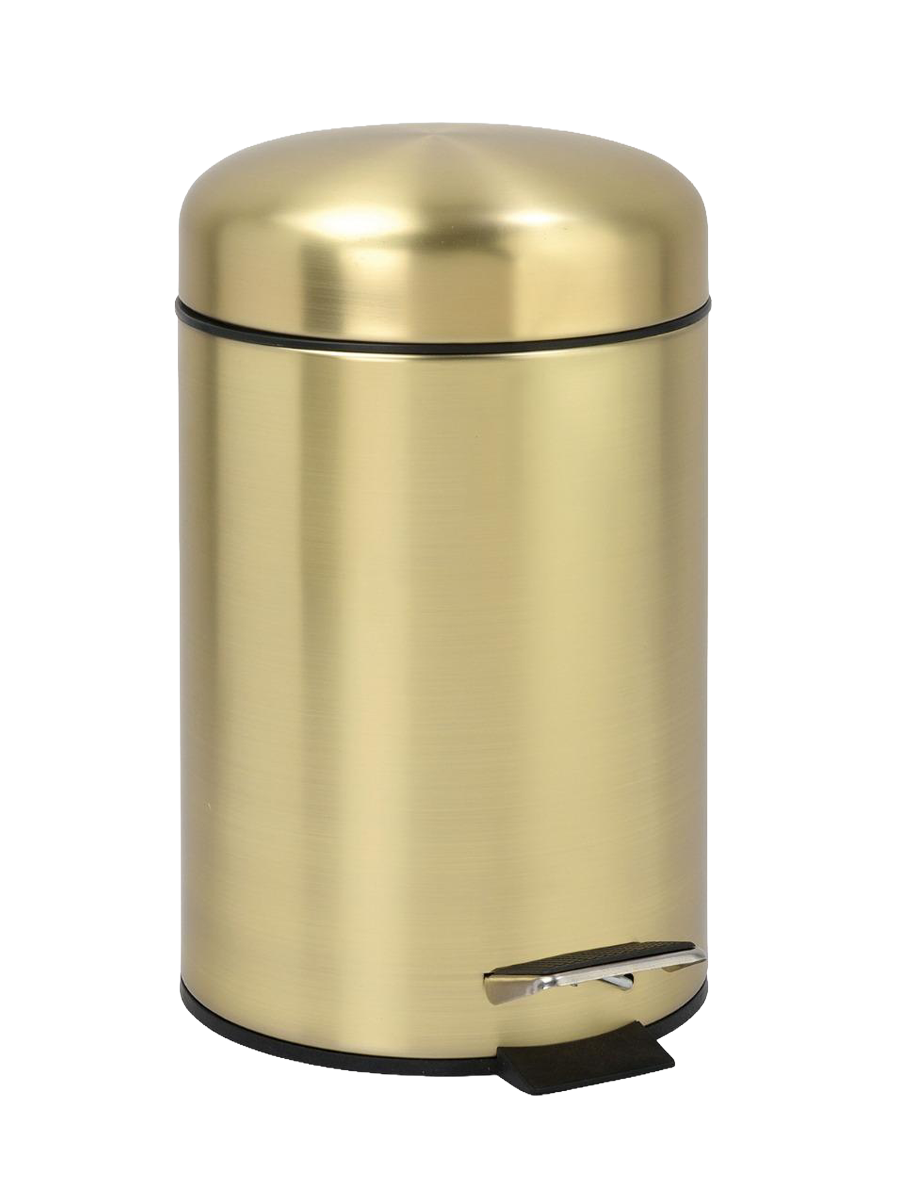 
Poubelle « Devoter » dorée en acier inoxydable
