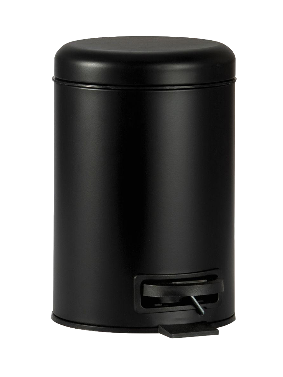 
"B-Stone" waste bin in black metal