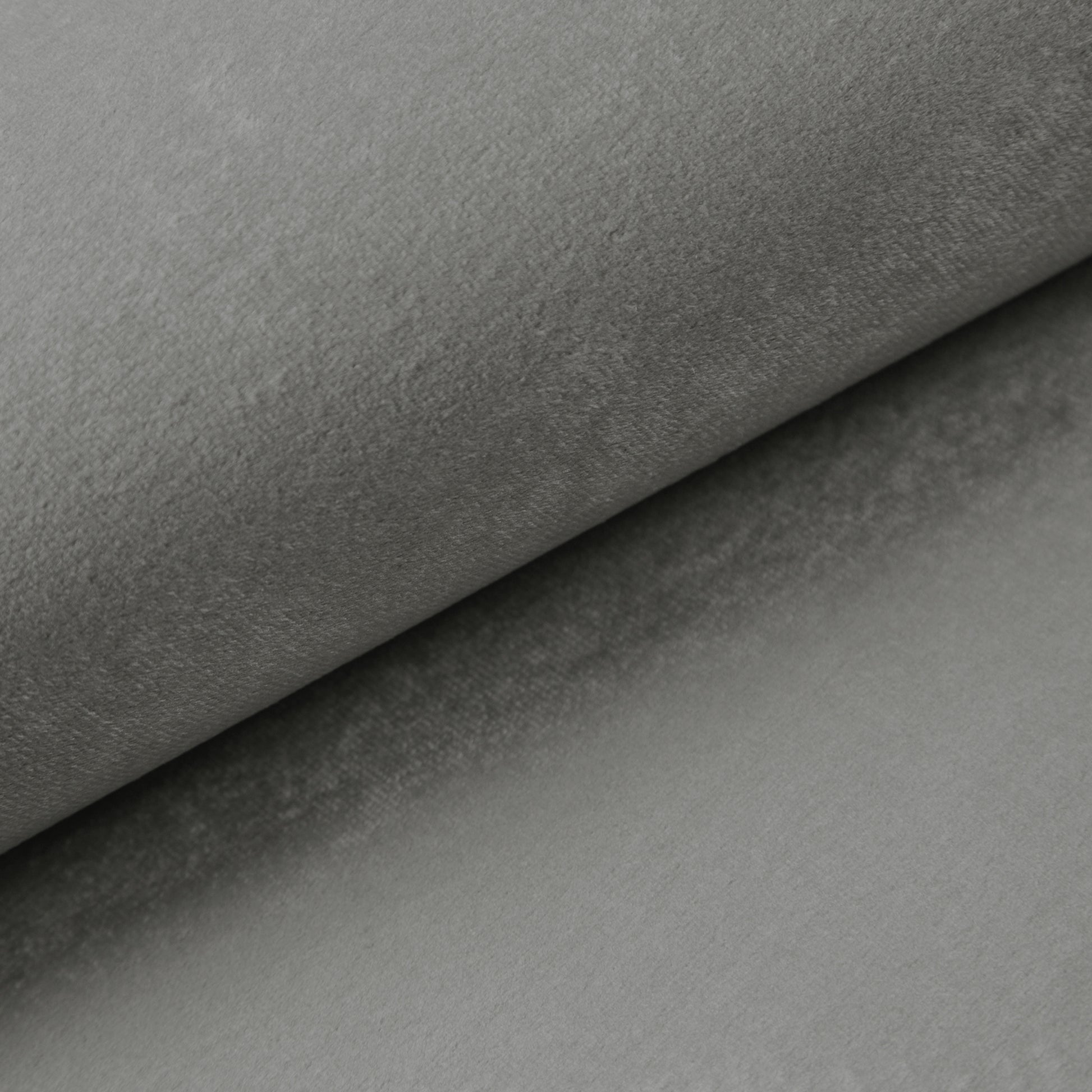 
Design Polsterbett „Masal“ mit Ablagefach, Samt Grau - 140 x 200 cm