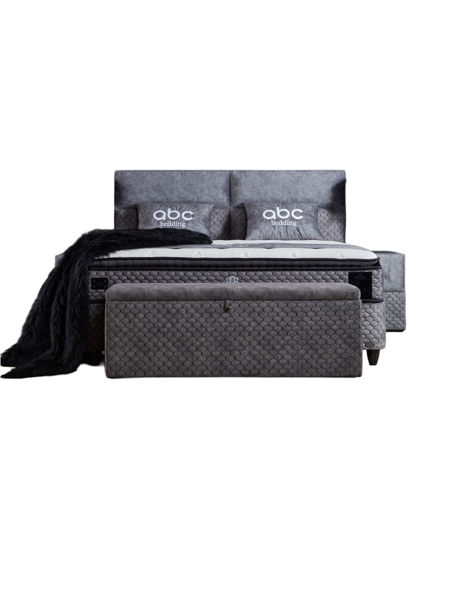 
Premium Box Spring Bed "Babylon" incl. Mattress & Topper - Without accessories / 140 x 200 cm