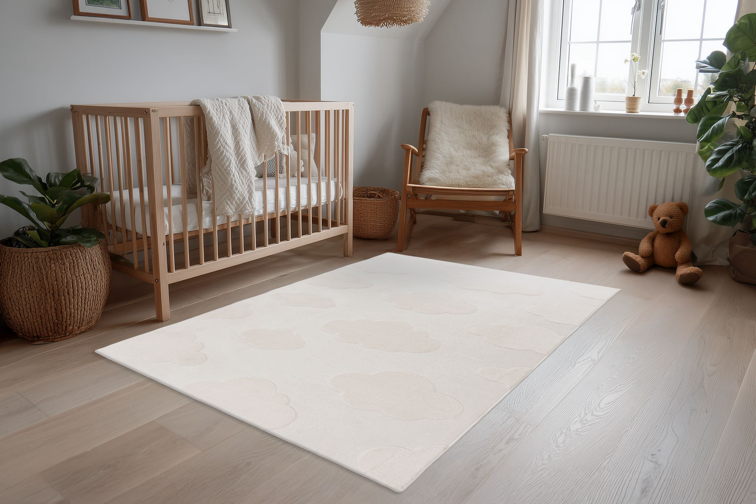 
Tapis enfant lavable « Bambi 303 » 120x170 cm - Ivoire - 120 x 170 cm