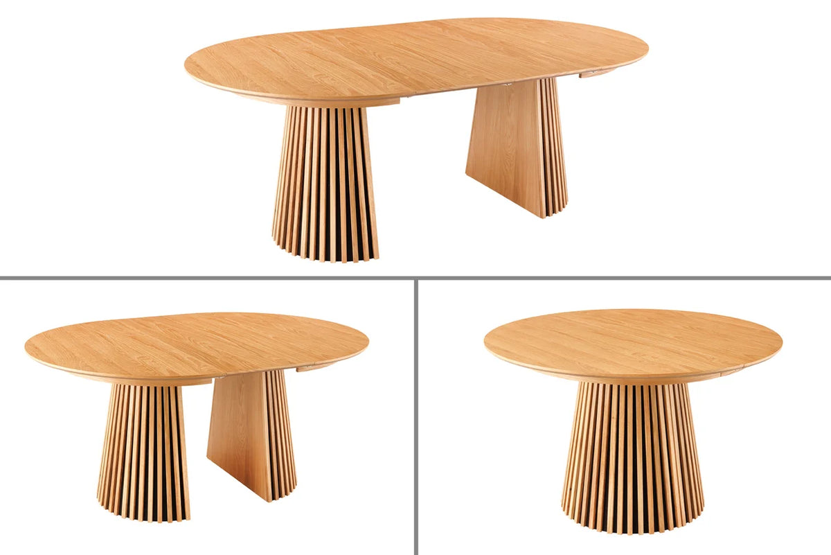 
Tavolo da pranzo di design allungabile “Walhalla” 120-160-200 cm - Rovere Naturale
