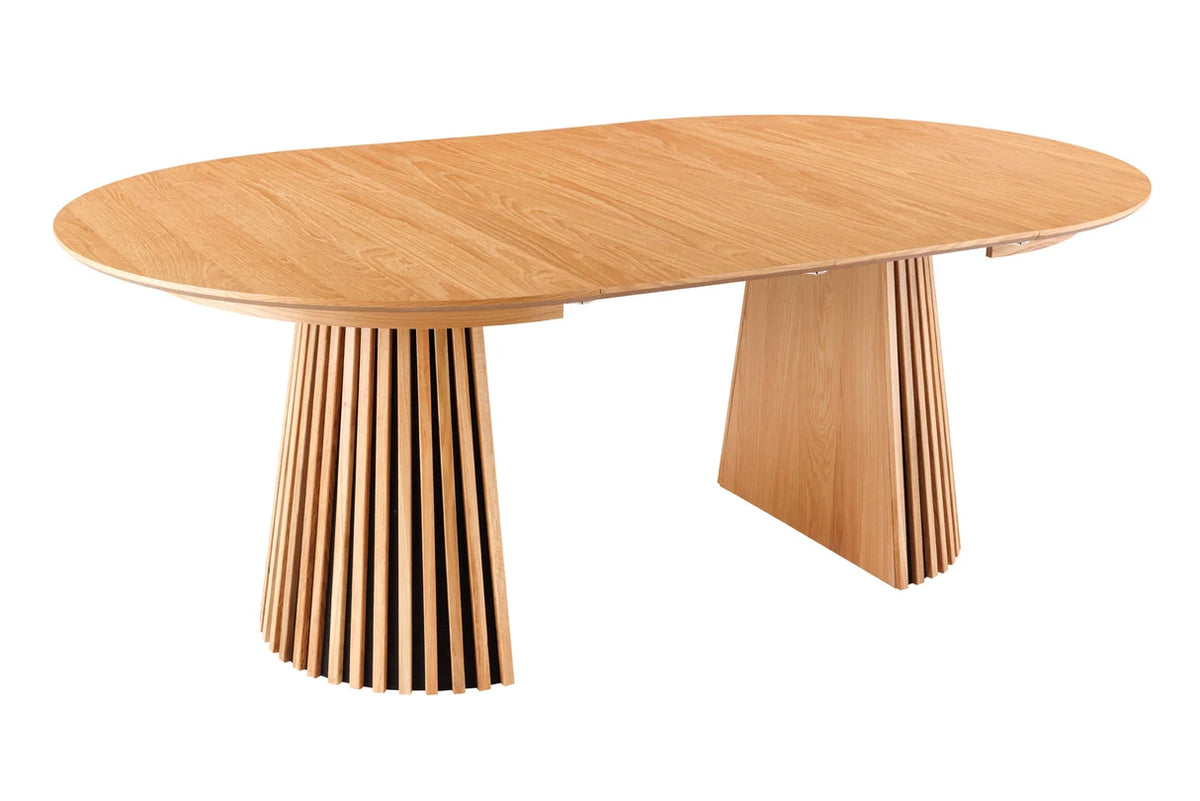 
Ausziehbarer Design Esstisch „Walhalla“ 120-160-200 cm - Eiche Natural