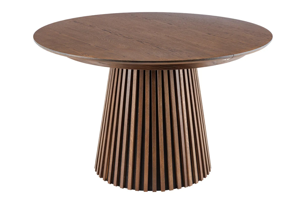 
Ausziehbarer Design Esstisch „Walhalla“ 120-160-200 cm - Eiche Dunkelbraun