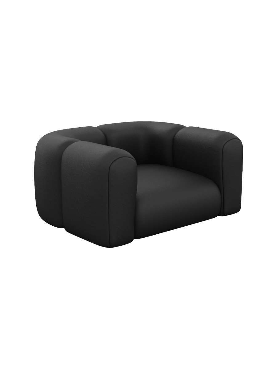 
Echtleder Design Loungesessel „Terranova“ - Echtleder Beige