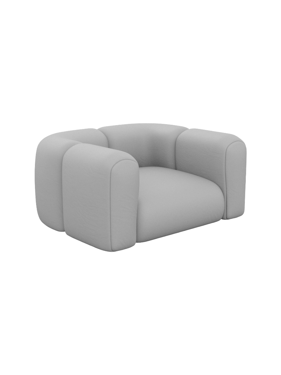 
Echtleder Design Loungesessel „Terranova“ - Echtleder Beige