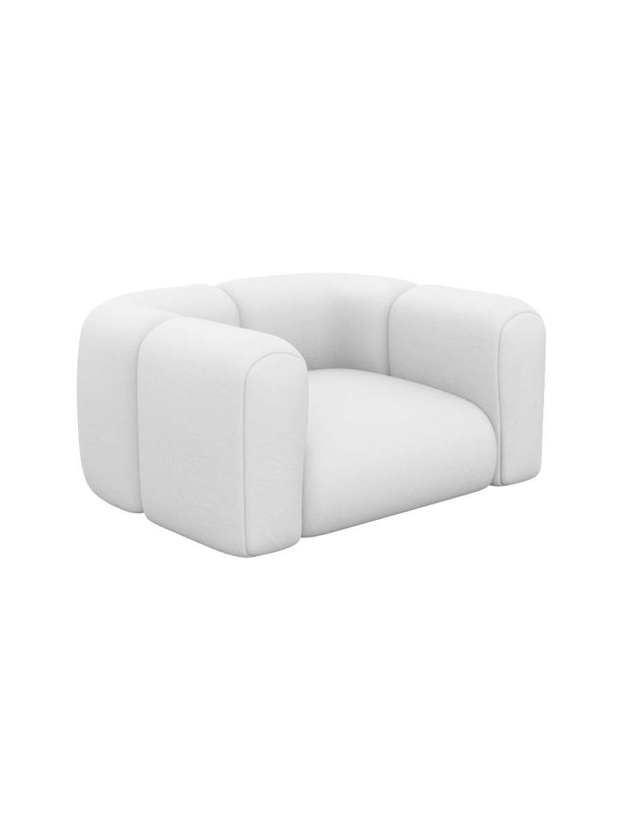 
Echtleder Design Loungesessel „Terranova“ - Echtleder Beige