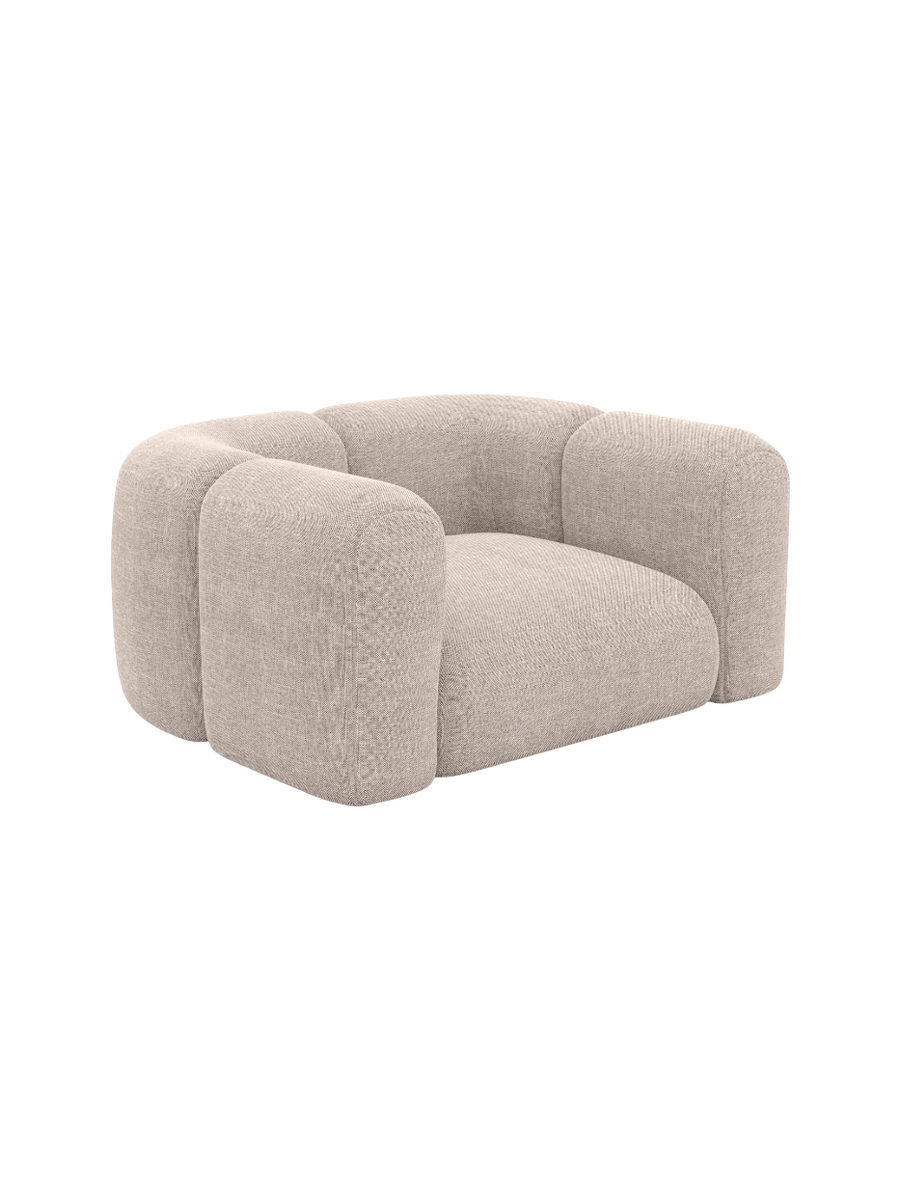 
Design Loungesessel „Terranova“ mit Strukturstoff-Bezug - Strukturstoff Anthrazit