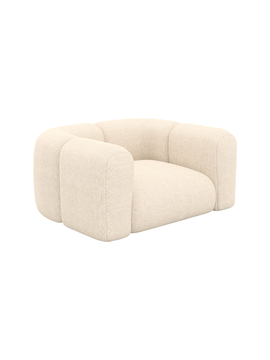 
Design Loungesessel „Terranova“ mit Strukturstoff-Bezug - Strukturstoff Anthrazit