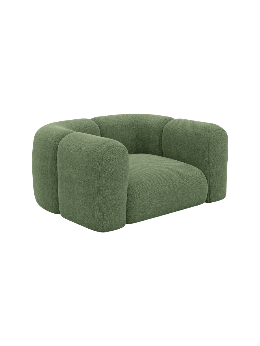 
Design Loungesessel „Terranova“ mit Strukturstoff-Bezug - Strukturstoff Anthrazit