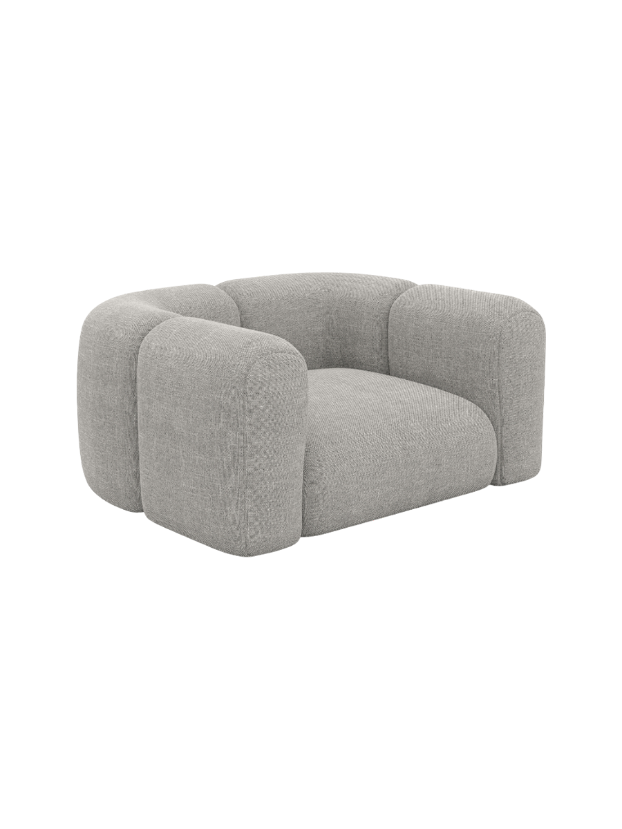 
Design Loungesessel „Terranova“ mit Strukturstoff-Bezug - Strukturstoff Anthrazit